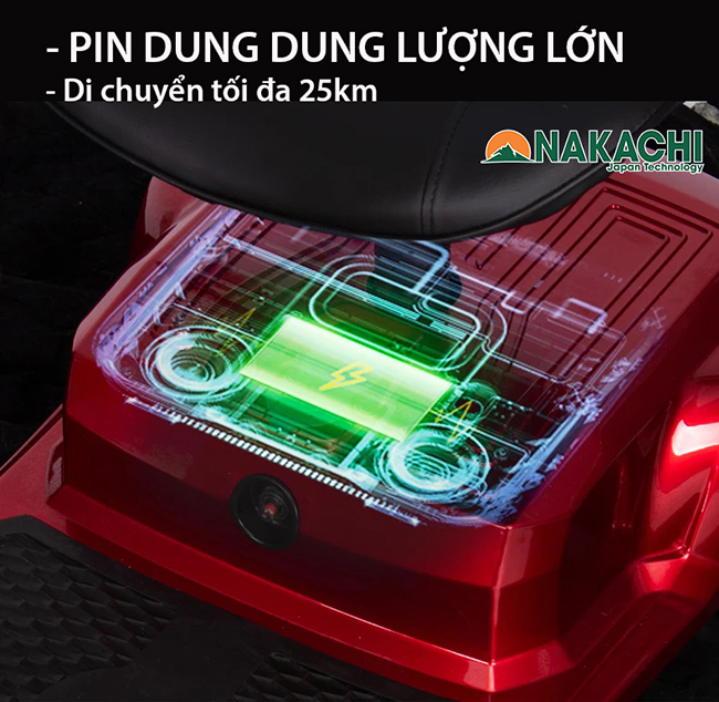 Pin xe Xe Điện 4 Bánh Nakachi NC-X02